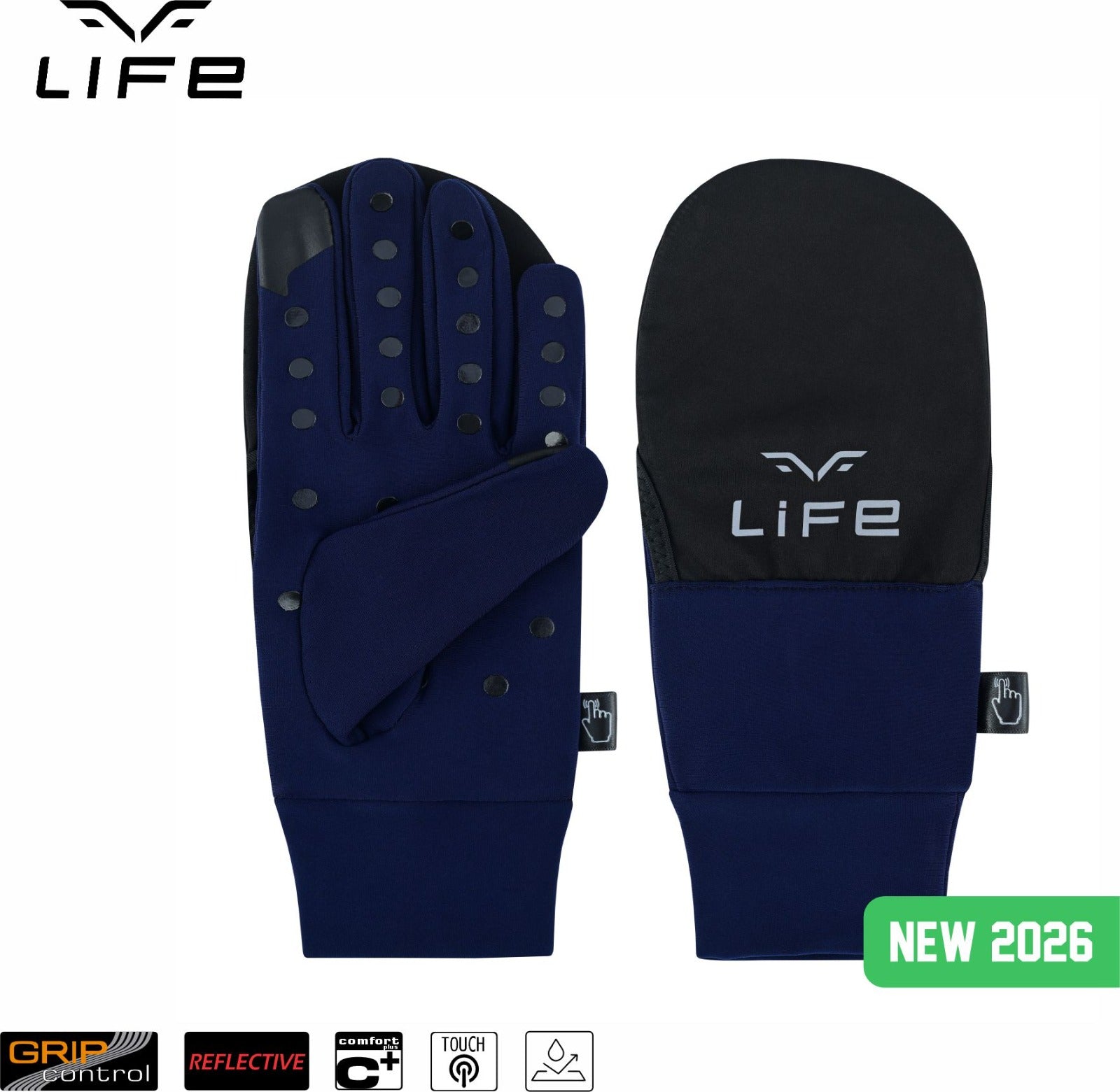 Men Winter Gloves Touchscreen Thermal Winter Warm Cycling Running Gloves Mittens