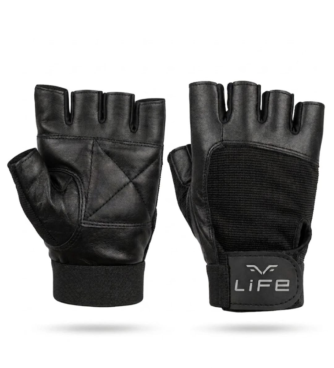 Gym Weight Lifting Leather Glove Workout Cycling Grips Trainning